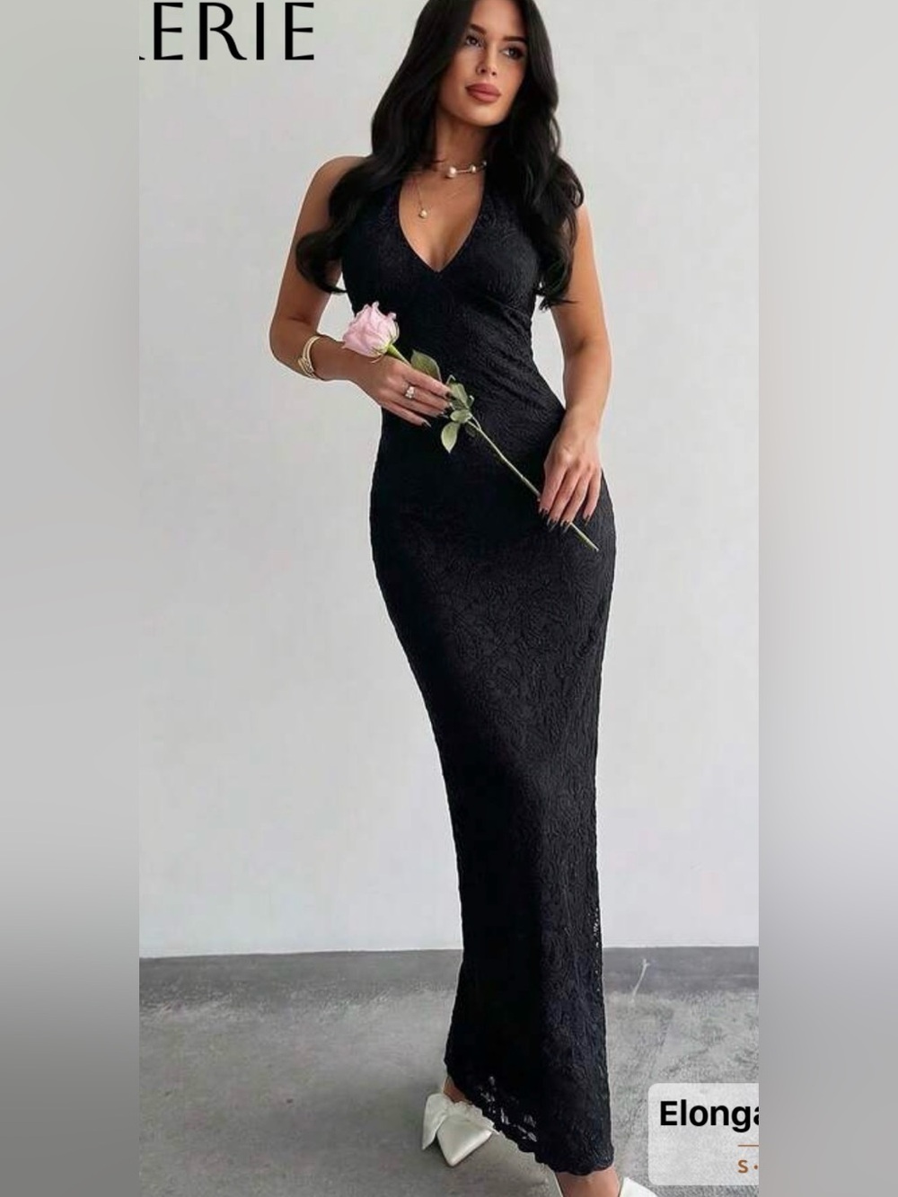 Halter Top Lace Dress